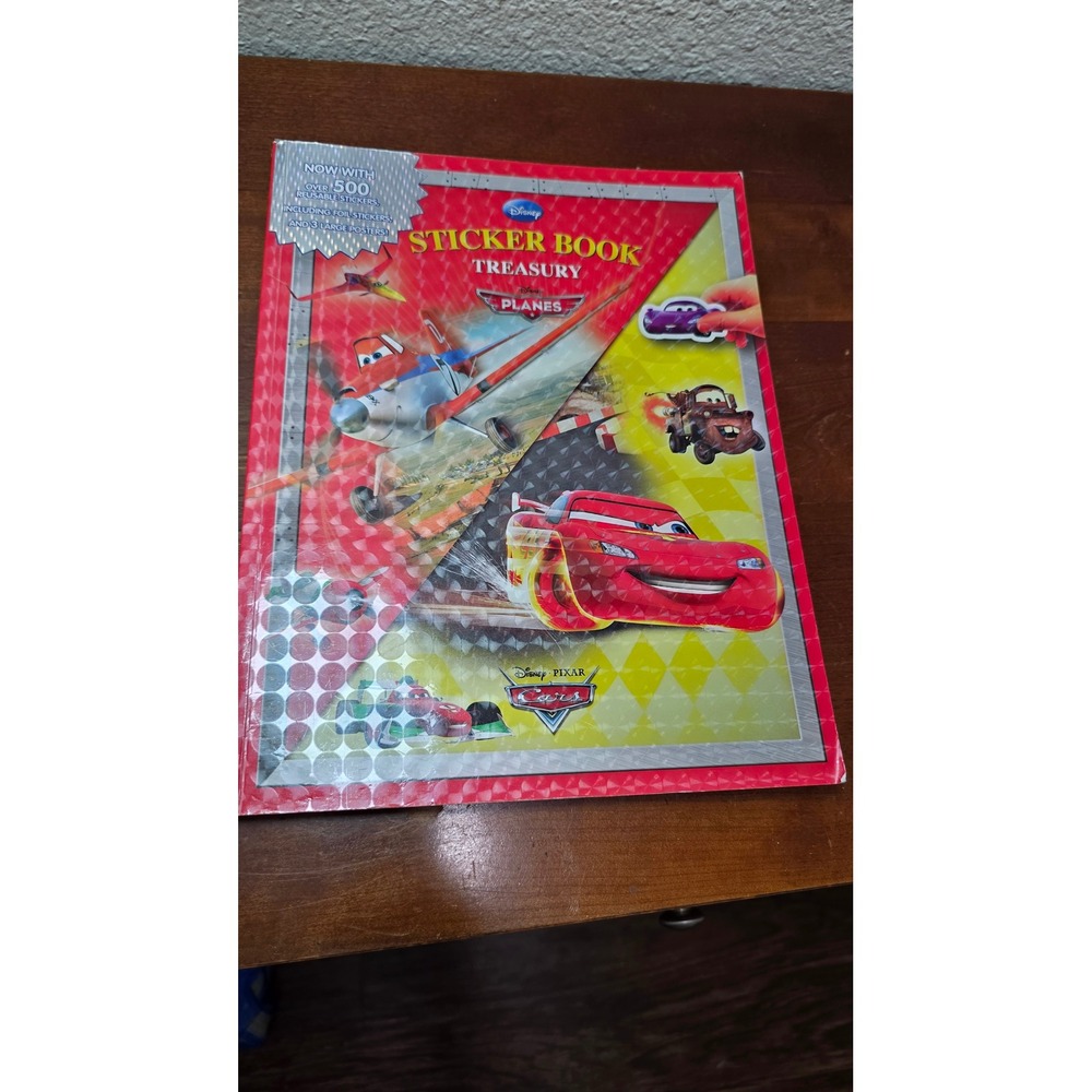 Disney Pixar Sticker Book Treasury Cars Planes Over 500 Stickers Phidal Kids